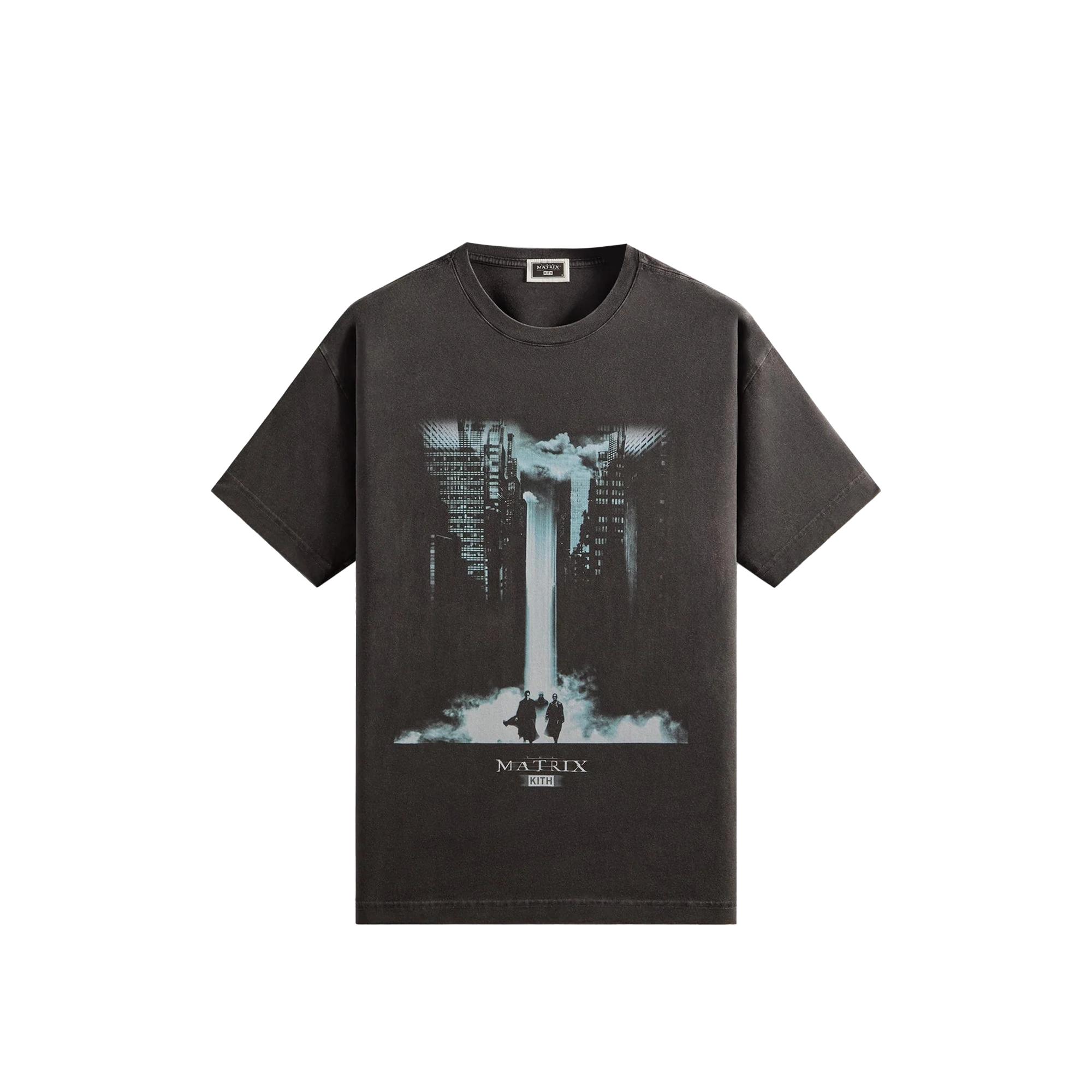 Kith For The Matrix Poster 2 Vintage Tee Black Unisex Tops KHM035053-001 L
