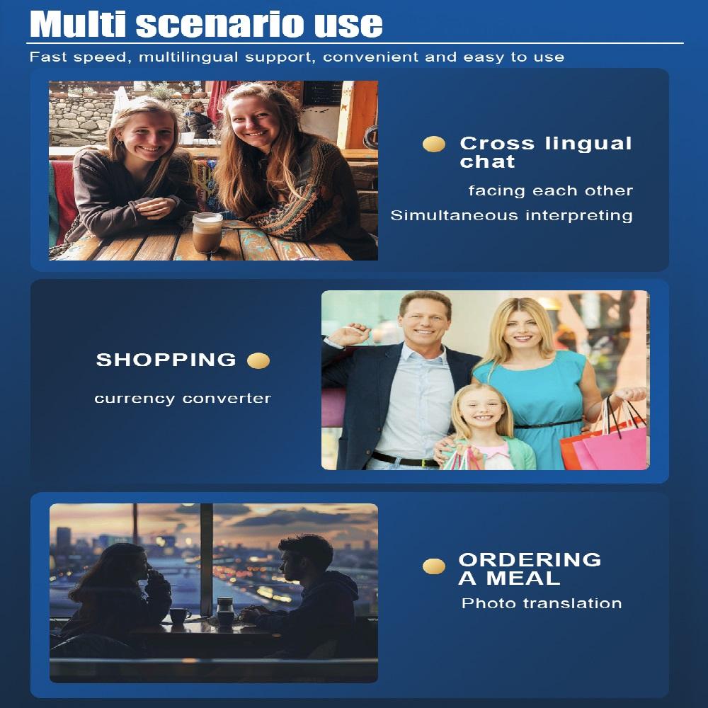 AI Smart Translator, Offline Photo Translator, 3.7-inch 4G/WIFI/Hotspot Multilingual Translation