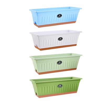 Window Box Flower Planter Vegetable Planter Box Rectangular 50x19x16cm with