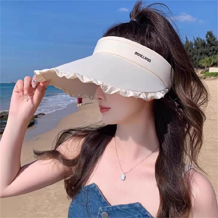 Leichter Sonnenhut mit Loch für den Pferdeschwanz, Outdoor-Urlaubs-Sonnenschutzhut zum Laufen, Golf, Tennis
