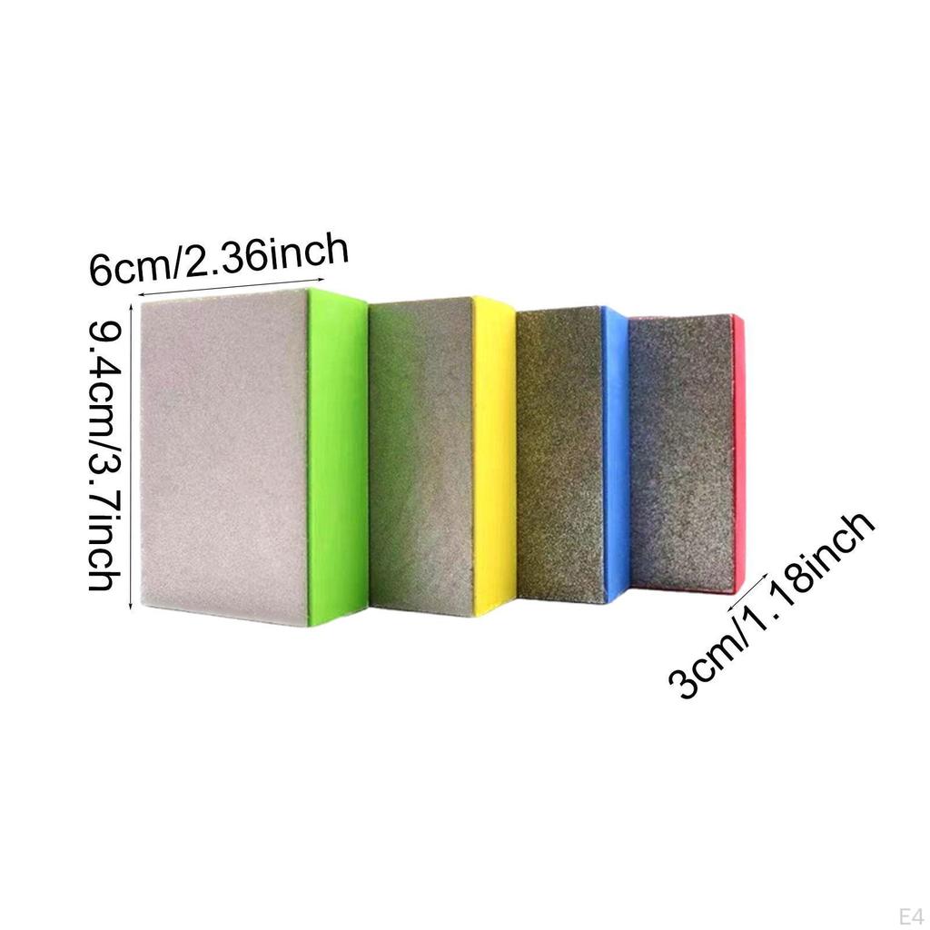 4 Pieces Sanding Blocks Practical Durability Easy to Use Wear Resistant Professional Hand