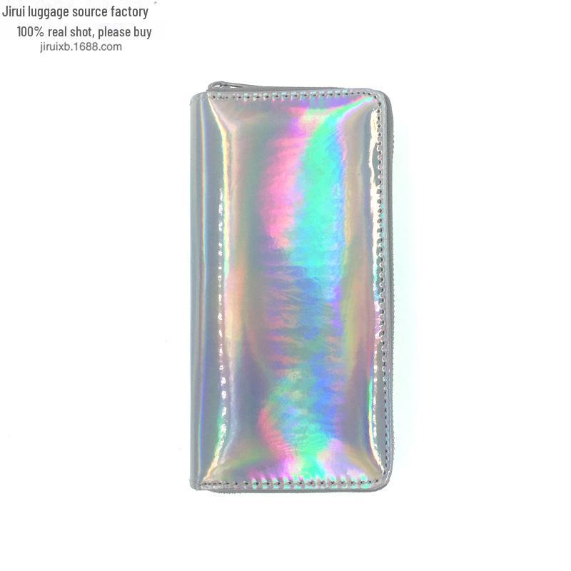 Bunte umweltfreundliche Laser-PU-Langbörse & Kartenhalter