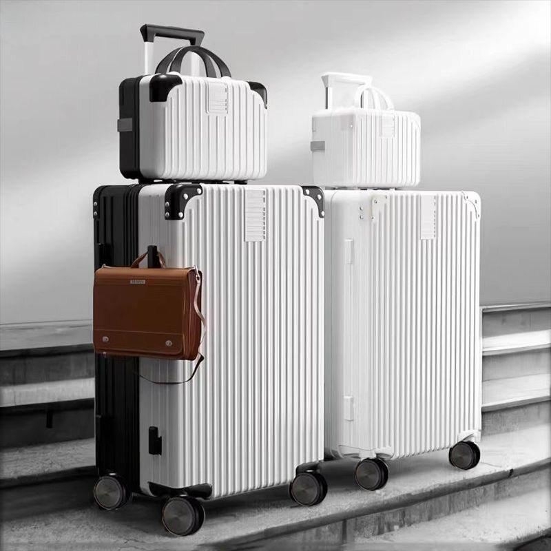 30-Inch Retro Large Capacity Travel Suitcase with Universal Wheels and Durable Lock for Men, Women, and Students
