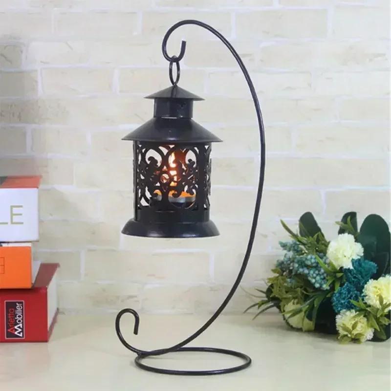 Domácí Zahrada Kovová Baňka Ornament Balíček Retro Vzdušná Rostlina Terárium Krajina Displej Železný Závěsný Stojan Dekor Držák