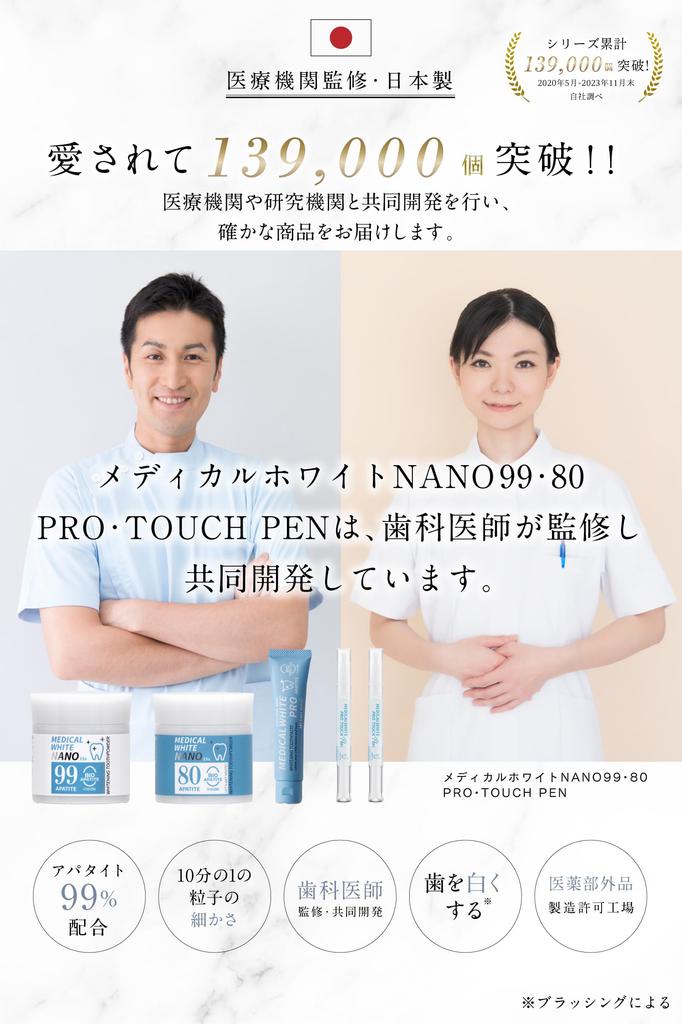 Contains Over Features the Finest Particles In the Natural Whitening Plaque and Fine Fine and Made In Japan At a Licensed Medical White Nano Tooth