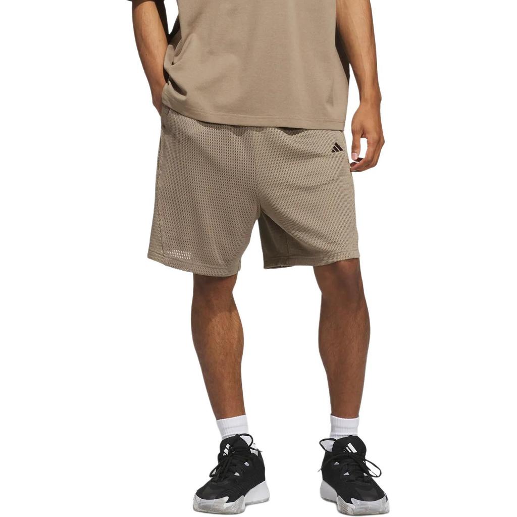 adidas Basketball-Mesh Locker Geschnitten Atmungsaktiv Niedrige Taille Gestreift Sport-Basketballshorts Unisex-Shorts KR2103