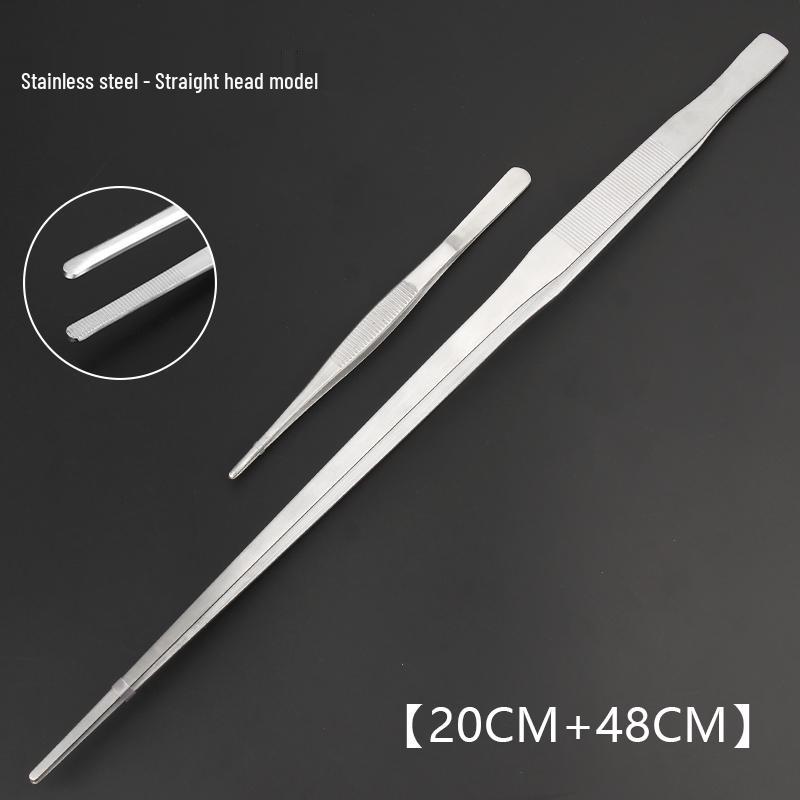 Extra Long Stainless Steel Tweezers for Aquatic Plants and Turtle Feeding