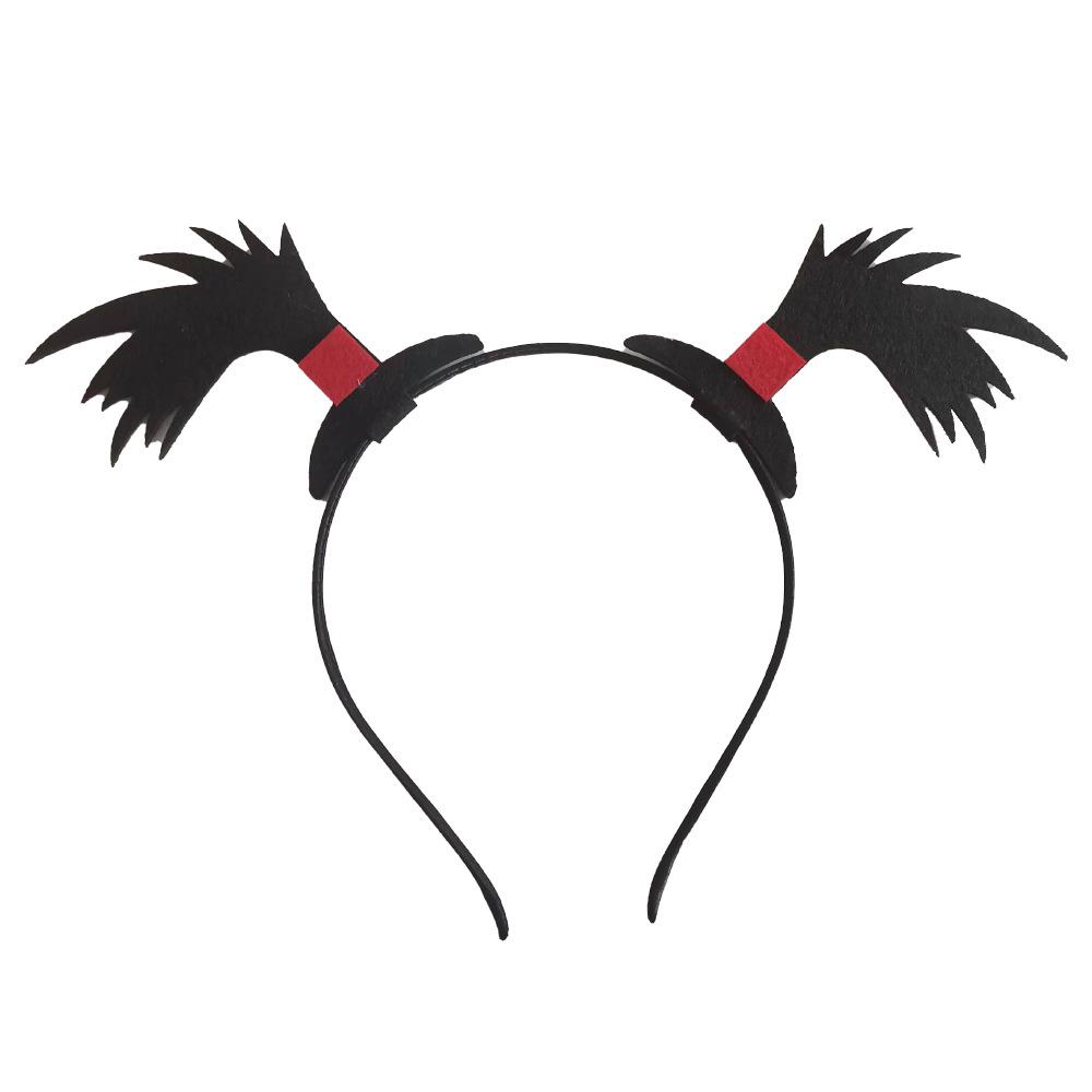 Halloween Dress Up Little Devil Bat Wig Funny Headgear Props Sky Braids Funny Hair Accessories Headband