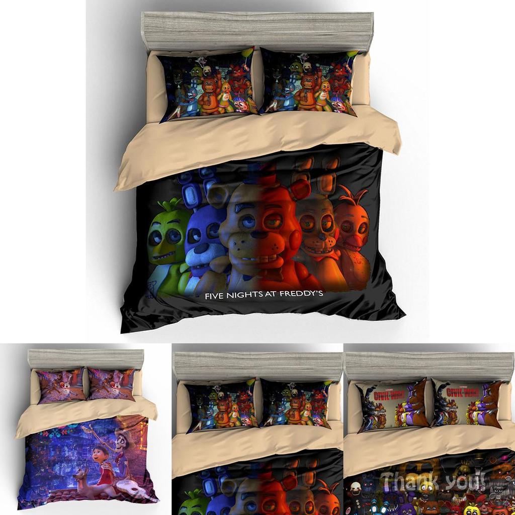Captivating 3d Five Nights At Freddy's Bedding Set Featuring Soft Duvet Cover And Pillowcases