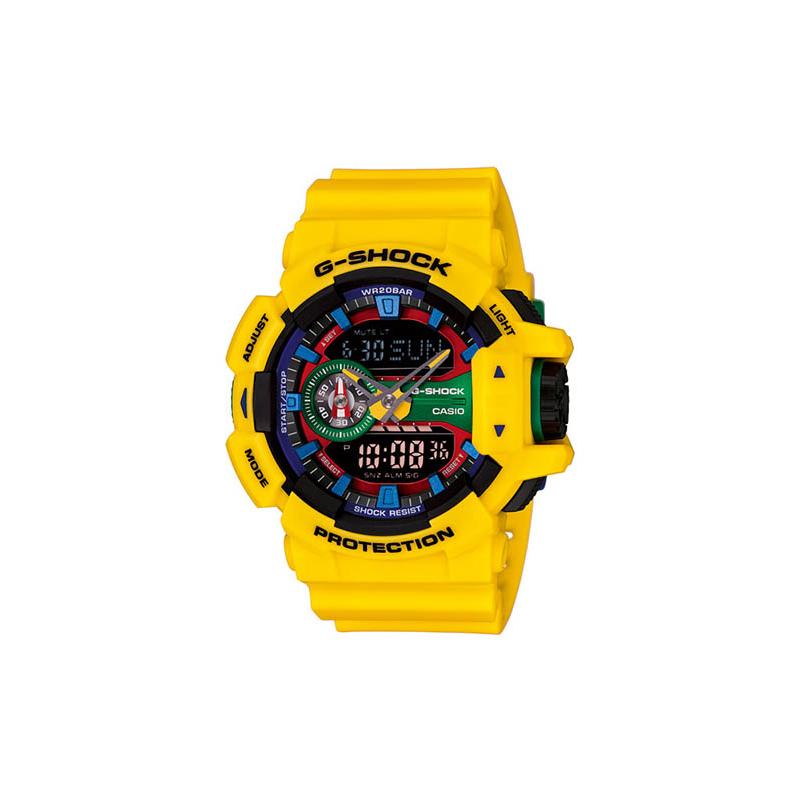 

Casio LCD/pointer dual display series fashionable street cool high-end classic pointer dual display dial sports waterproof quartz movement GA-400-9A чёрный
