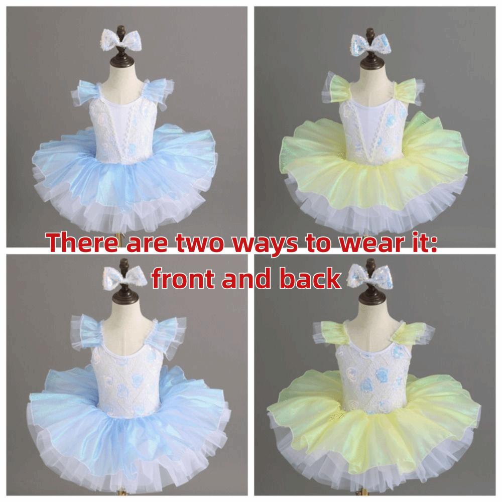 Sequin Ballet Tutu Dance Skirts Modern Performance Clothes Fashion Dance Costume  Kids Girls