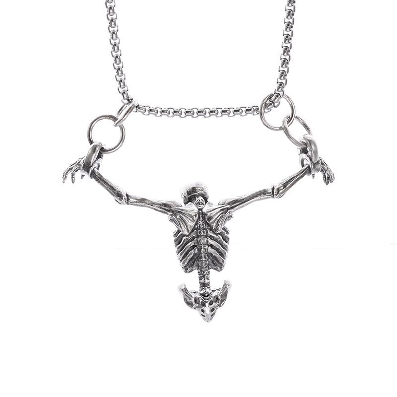 New Design European and American Halloween Punk Skull Necklace
