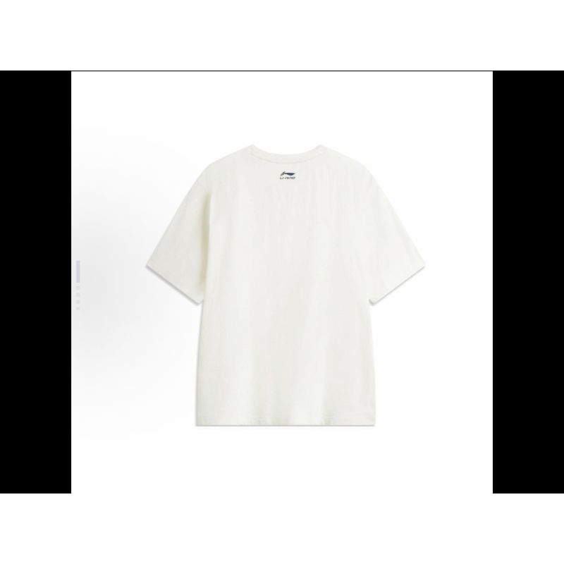 Li Ning Sports Lifestyle Series American Casual Simple Quick-Dry Comfortable Solid Color Round Neck Pullover Short Sleeve T-Shirt AHSV277-9