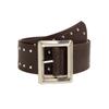 Belt Punkinspired Leather Decorative Nail Motifs Snap Closure Trendsetter Looks