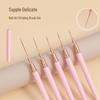 5-Piece Fine Line Nail Art Brush Set for Outlining, Painting Flowers, Line Drawing, and Color Mixing