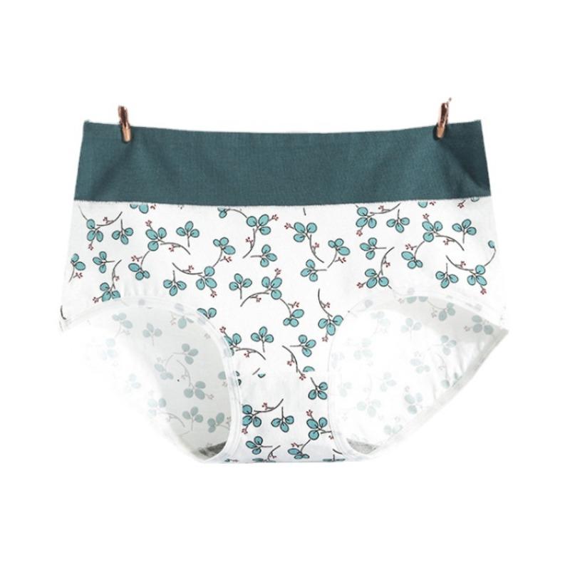Bedruckte, übergroße Damenunterwäsche mit hoher Taille, enger Passform und atmungsaktiver, nahtloser Dreieckshose für Mädchen
