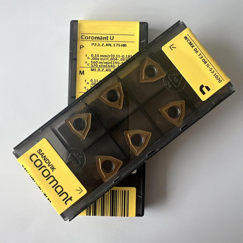 Sandvik / WCMX06T308R-53 1020 / Original Swedish Hard Alloy Blade 10 Pcs