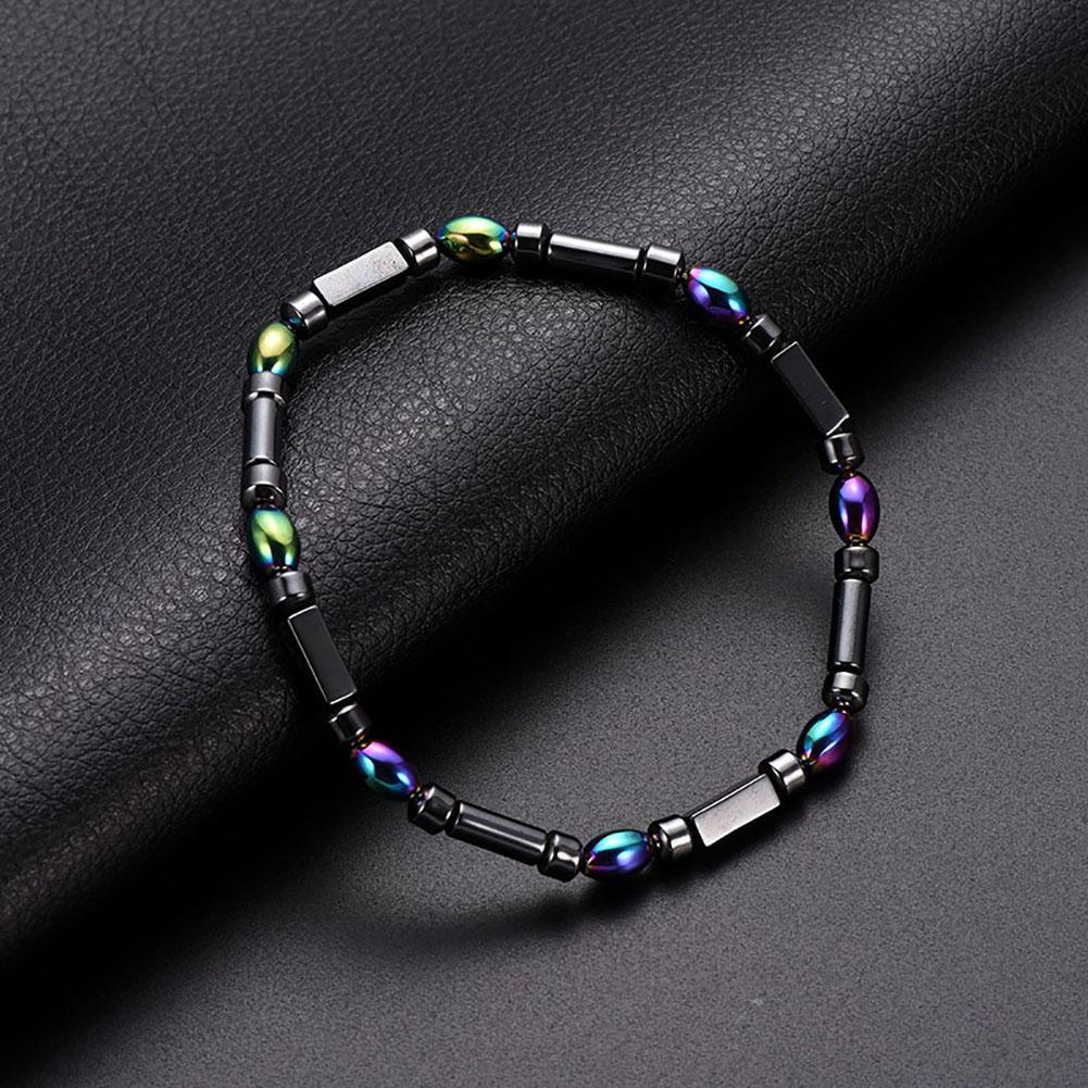 3PCS Simple Style Black Gallstone Acrylic Beads Foot Anklet Ankle Bracelet