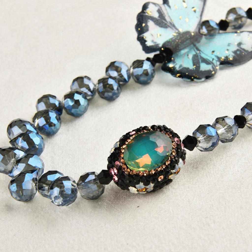 Elegant Butterfly Phone Chain Contemporary Beaded Butterfly Phone Chain Strap Accessory For Style Enthusiasts