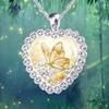 Yunjin wish creative flower butterfly bird necklace crystal necklace series