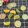 10 Pcs Fake Lemon Slice Lemon Block Artificial Fruit Highly Simulation Lifelike Model for Home Party Decoration