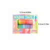 20 Rollen Macaron Unifarbene Washi Tape Set, Leicht zu Kleben & Reißen Dekoratives Klebeband für Scrapbooking & Journaling