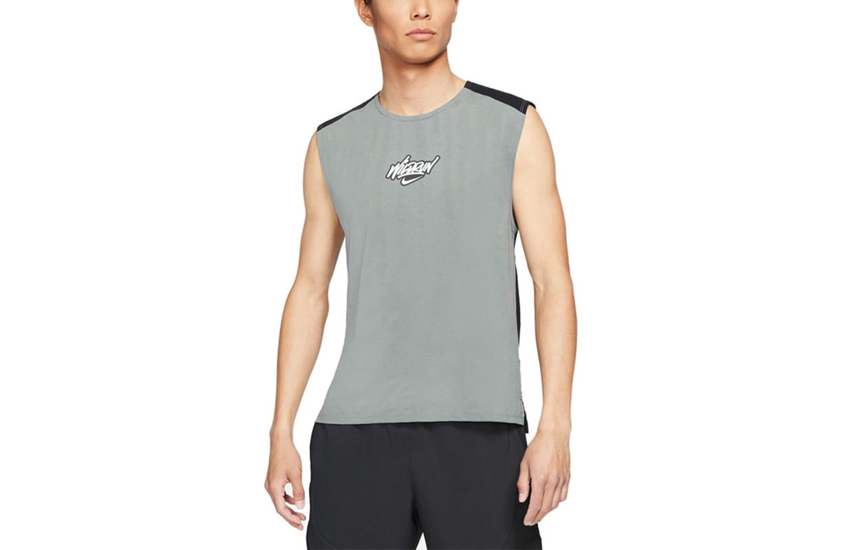Nike Tank Tops Men s Gray Crew Neck Moderate Straight Fit DA1172-084 M
