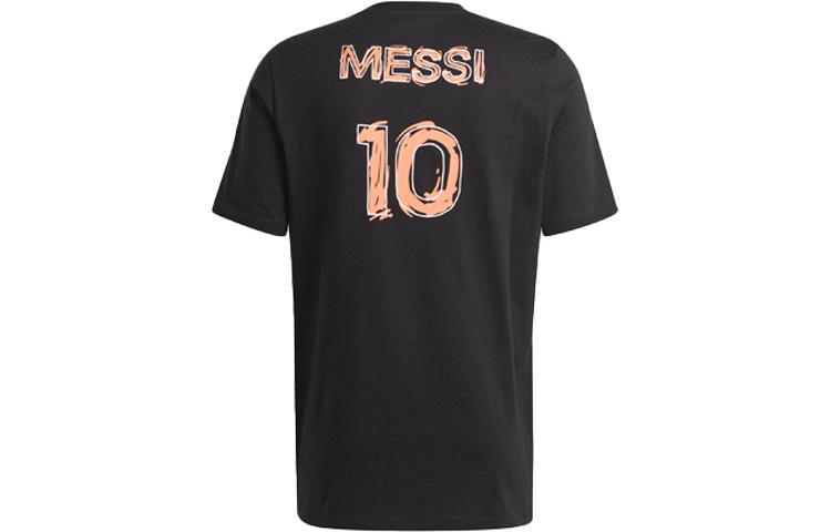 adidas Messi Soccer Jerseys Men's Black Moderate Straight Fit HT5182