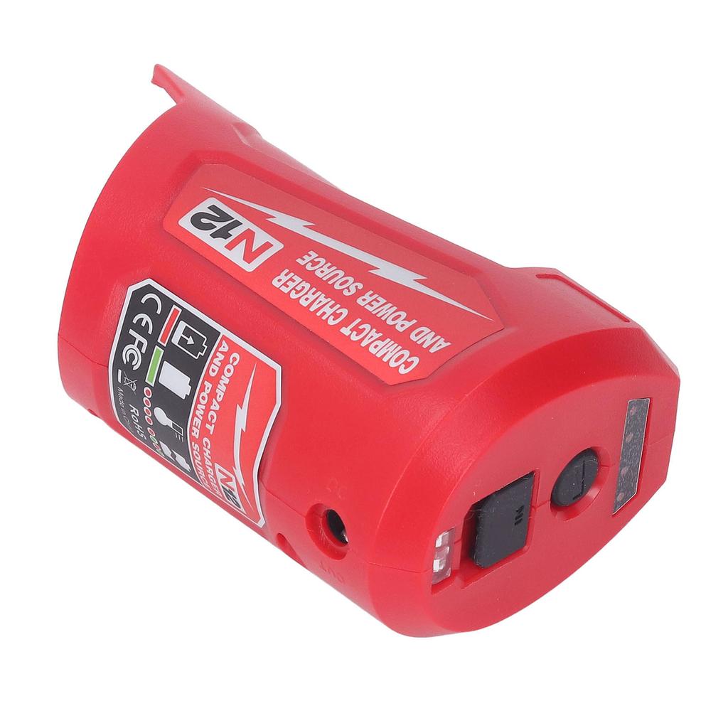 Compact Charger and Power Source 2.1A USB Port DC12V Socket Battery Charger Adapter for M12 N12