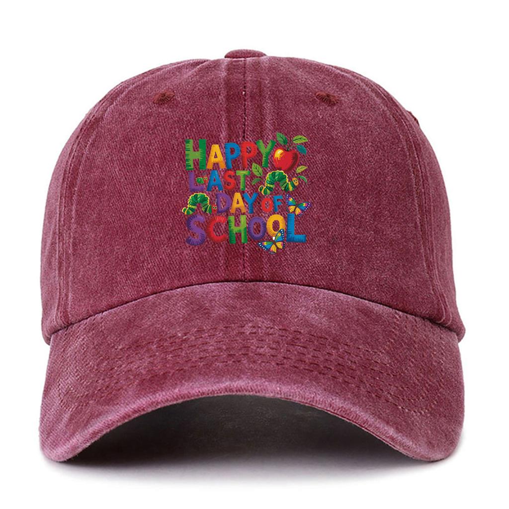 Very Hungry Caterpillar A Little Progess Each Day Adds Up To Big Results Graphic Cap Women Unisex Summer Cartoon Baseball Hat
