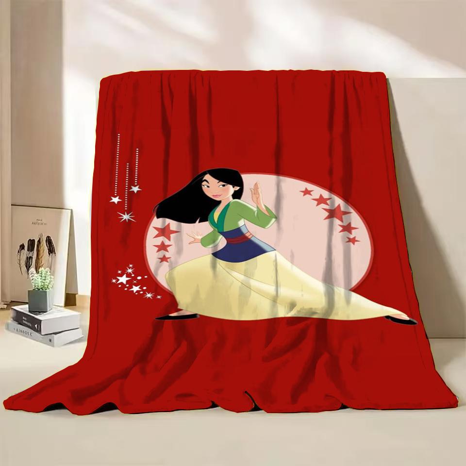 

Дисней Мулан Фланелевые Пледы для Кровати Дивана Дома Спальни Офиса Путешествий Детское Покрывало Детские Зимние Теплые Мягкие Подарки 30x40in