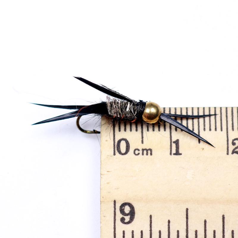 12 SZTUK #12 Mix kolorów Mosiężna główka Stonefly Nimfa Pstrąg Muchy wędkarskie Czarny Pomarańczowy Żółty