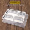 304 Stainless Steel Divided Lunch Tray