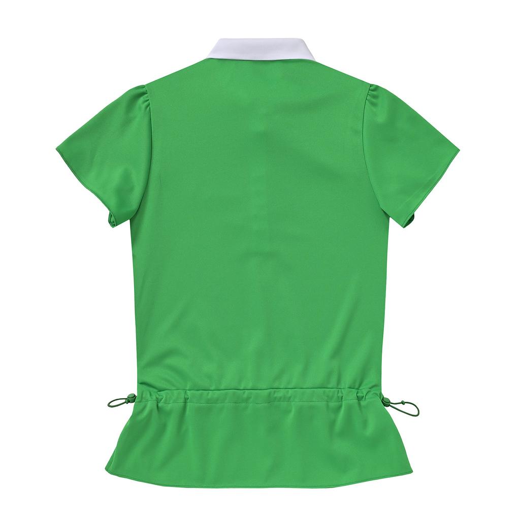 MARTINE GOLF Frill Polo Shirts_Green