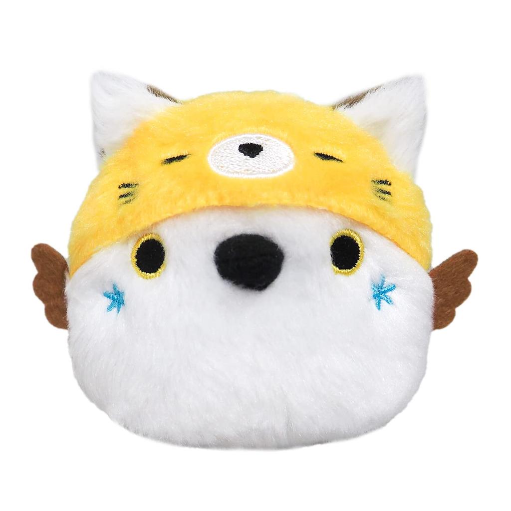 Sanei Boeki Original Plush Toy, Toridango, Locally Produced, Red Fox and Shimaenaga (Hokkaido), W9 X D8 X H7cm