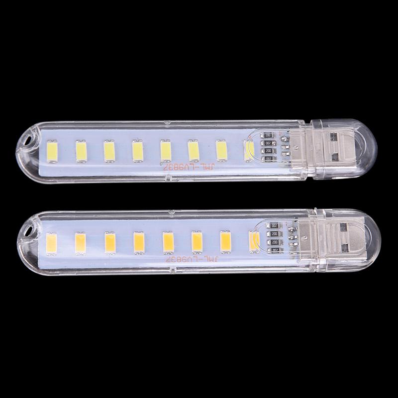 Mini Led Portable 5V 8 Led Usb Lighting Computer Mobile Power Lamp Night Light