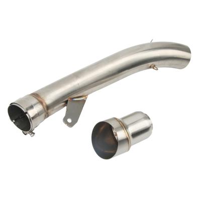 Motorcycle Exhaust Middle Link Tube Stainless Steel Replacement for CB650F CBR650F CB650R CBR650R