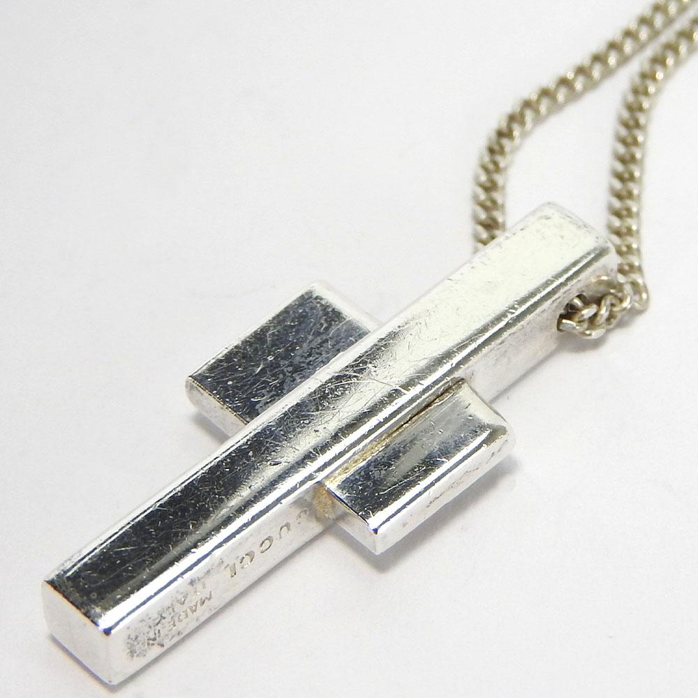 Used GUCCI Necklace Silver925 7.6g Silver Silver Cross