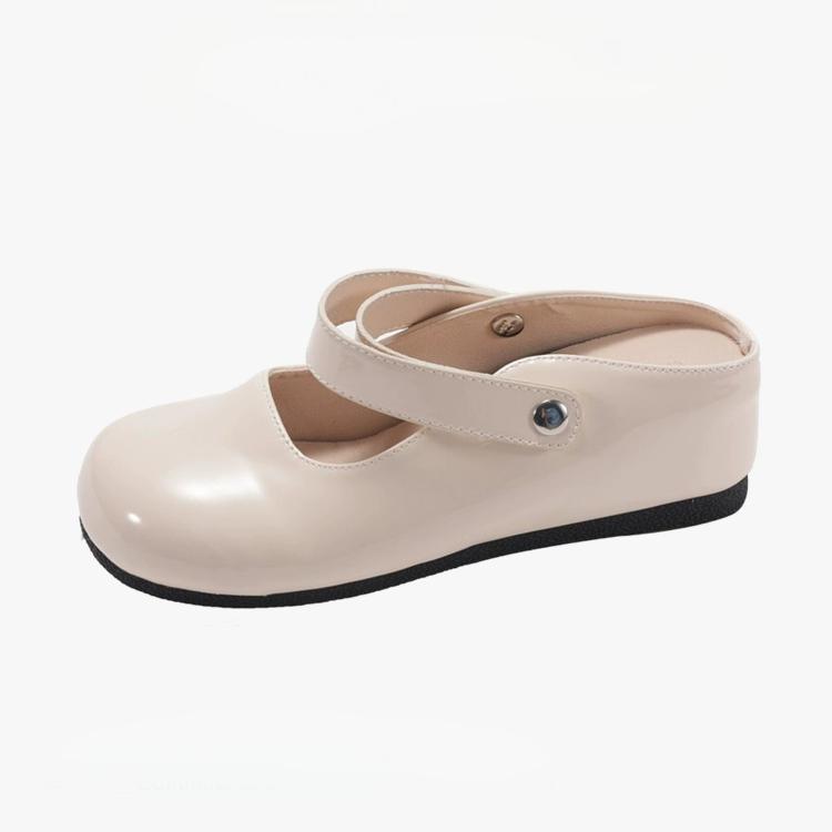 

Niche design sense hole Mary Jane shoes women s skirt simple can wear two bag head slippers gentle fashion shoes 40