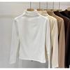 Women's Thick Half-High Collar Fleece Base Layer Shirt - Autumn/Winter 2025 Long-Sleeve Warm Top