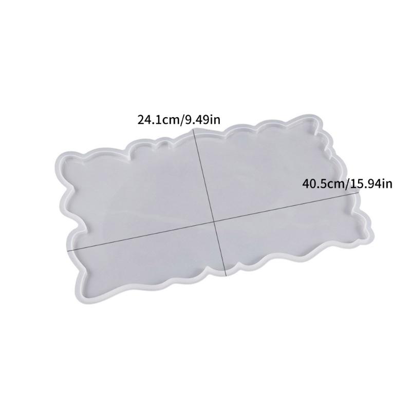 Resin Molds Silicone Fruit Tray Molds Irregular Rectangular Epoxy Resin Casting Molds for Resin Casting DIY Art Crafts