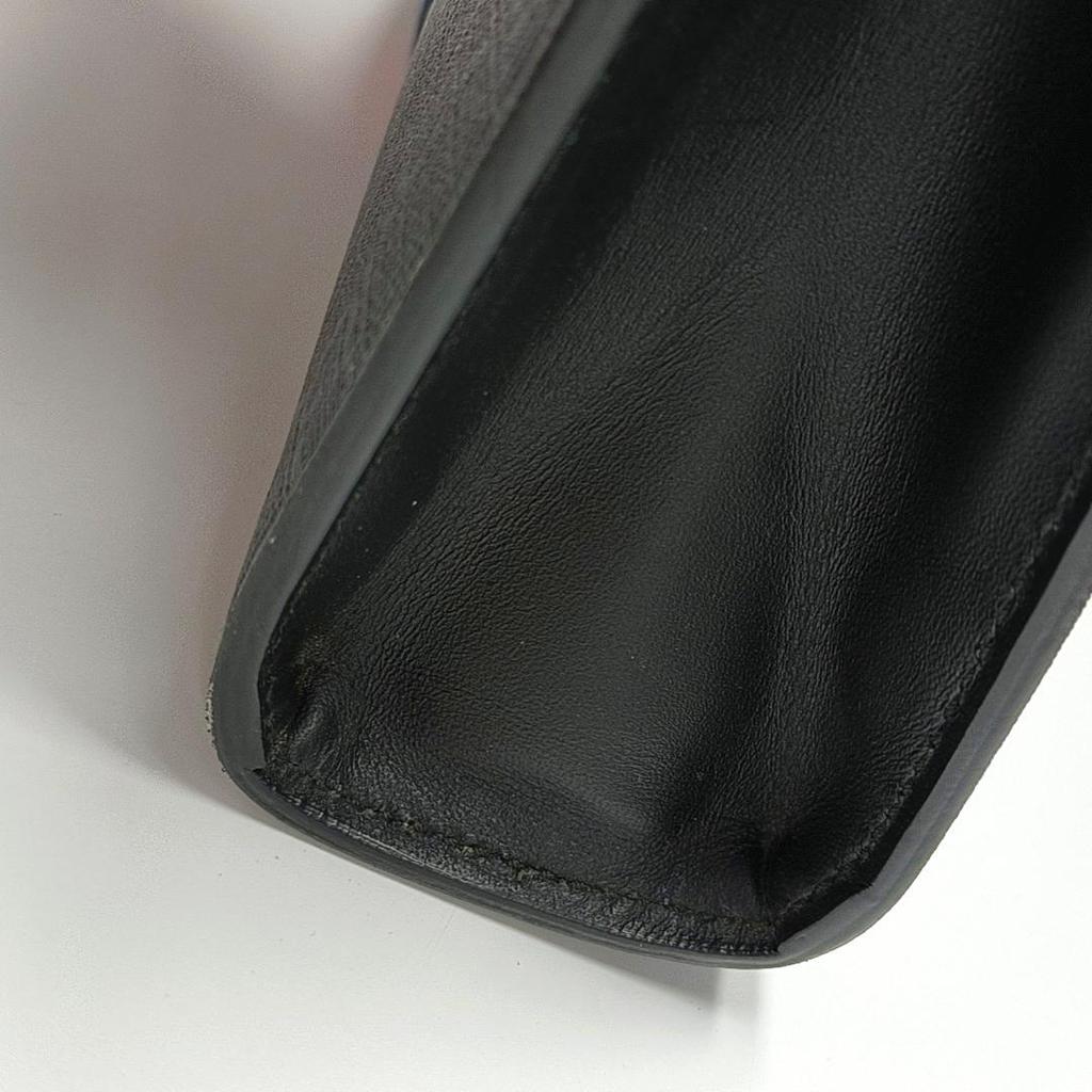 [Pre-Owned] Signature Logo Stripe Web Zipper Canvas Clutch - Very Good #XN4RTF