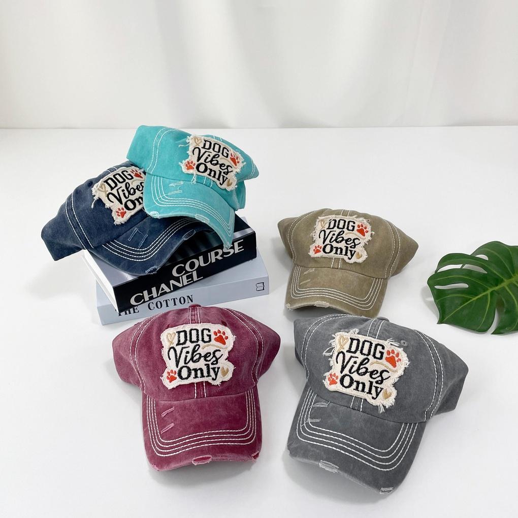 כובע בייסבול וינטג' יומי לכלבים לנשים וגברים
