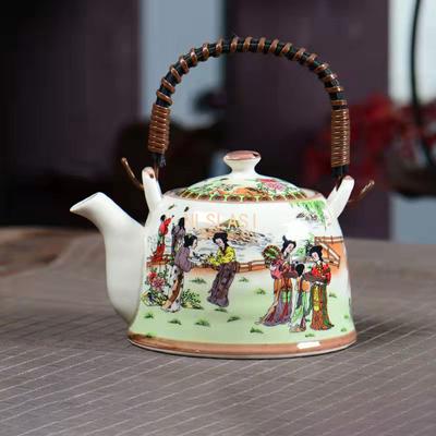 Högkvalitativ blå och vit porslinstekanna 900 ml Kung Fu teservis Uppvärmd vattenkokare Tekärl Tekannor Puer Cup kinesisk mugg Lera
