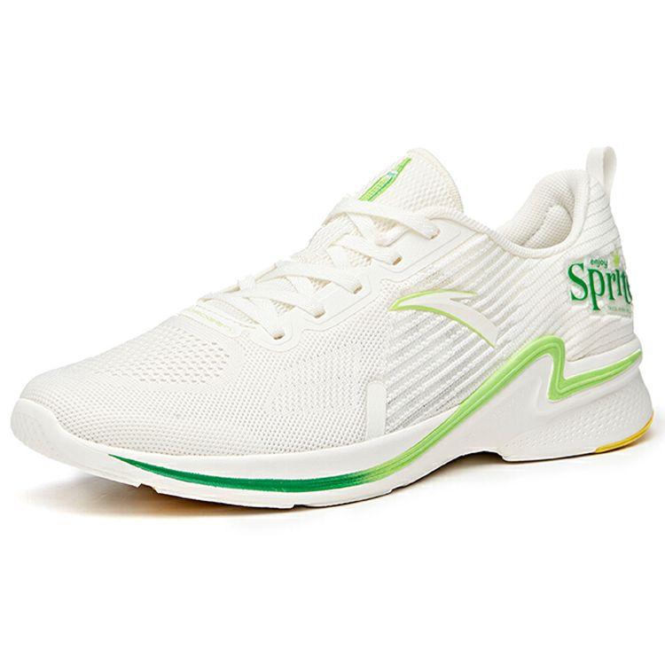 Anta Hydrogen Run 2 Sports Shock Absorption Durable Low-Top Running Shoes Men Sneakers Ivory-White 112025540-11