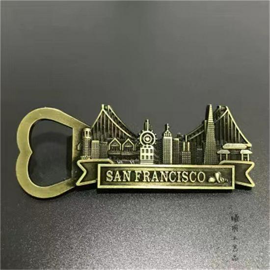 USA Refrigerator Magnet Souvenir - Statue of Liberty, NYC, LA, SF, Hawaii, Boston