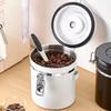 Contenitore Sottovuoto di Grande Capacità per Chicchi di Caffè Contenitore Ermetico in Acciaio Inossidabile Barattolo per Conservare Freschi Cereali Tè Noci