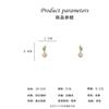 New Trendy Spring and Summer Flash Diamond Leaf Pearl Earrings Feminine Temperament Fashion Celebrity Light Luxury Stud Earrings