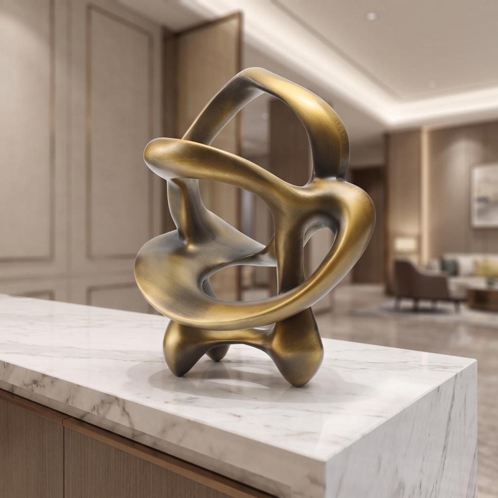 Abstract Sculpture Modern Tabletop Decorative for Office