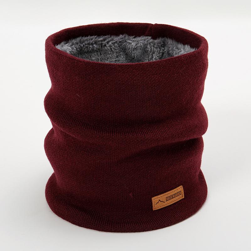 New Fashion Brand Luxury Design Solid Color Warm Scarf Women Neck Warmer Ring Elastic Scarves Winter Outdoor Cold-Proof